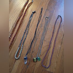 Set Of 5 Boho Necklaces